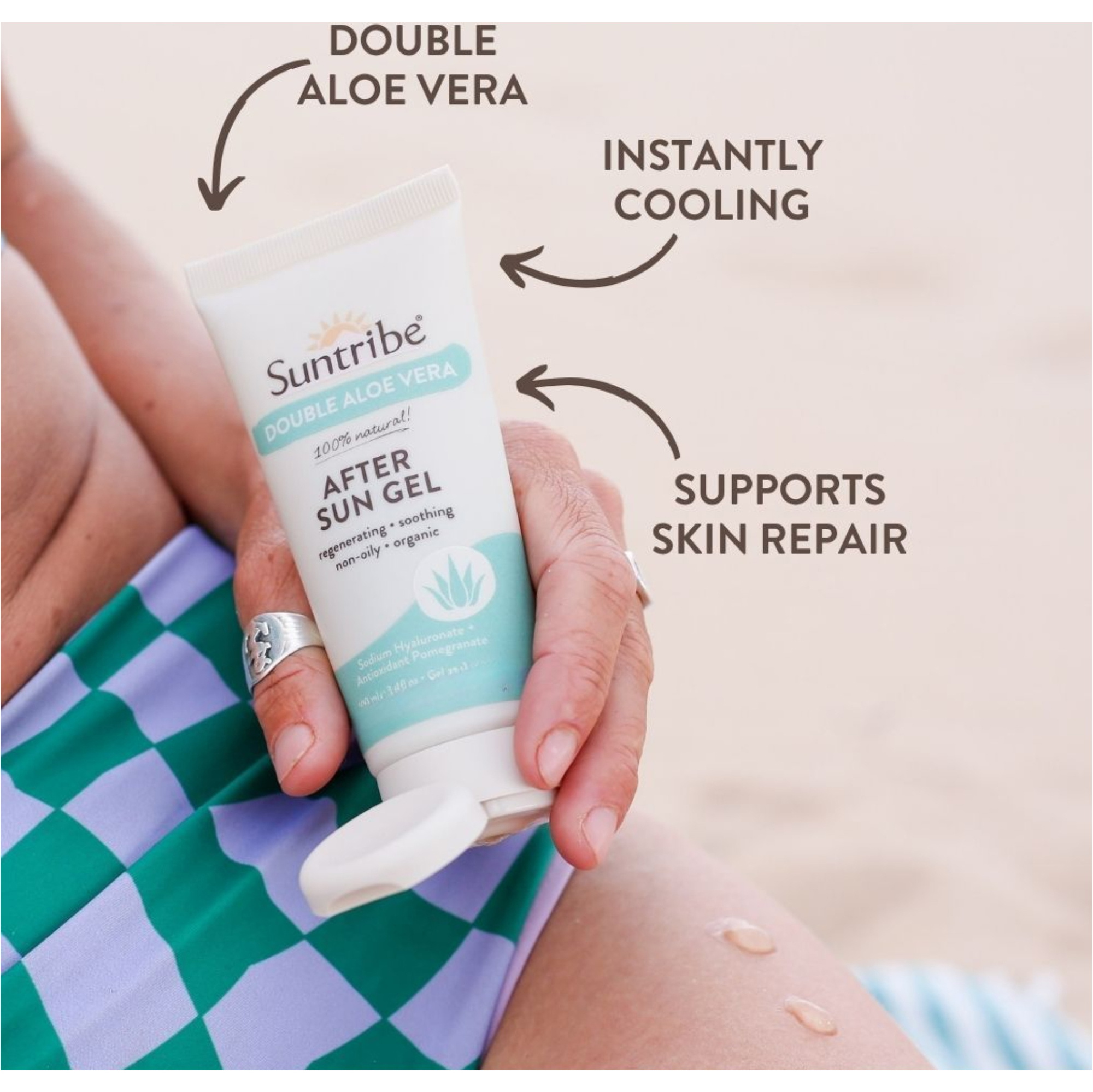2026 Suntribe Organic ?el Po Opalaniu Double Aloe Vera STASG